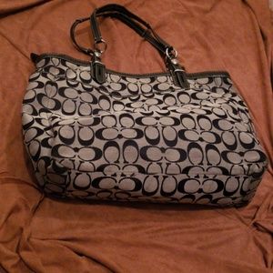 Coach monogram tote